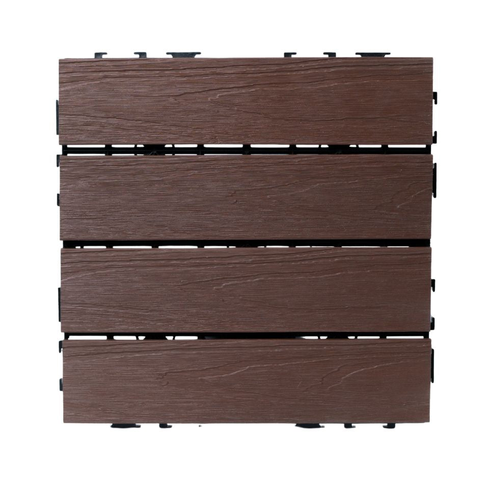 Deck Baldosa WPC Nogal 30x30cms