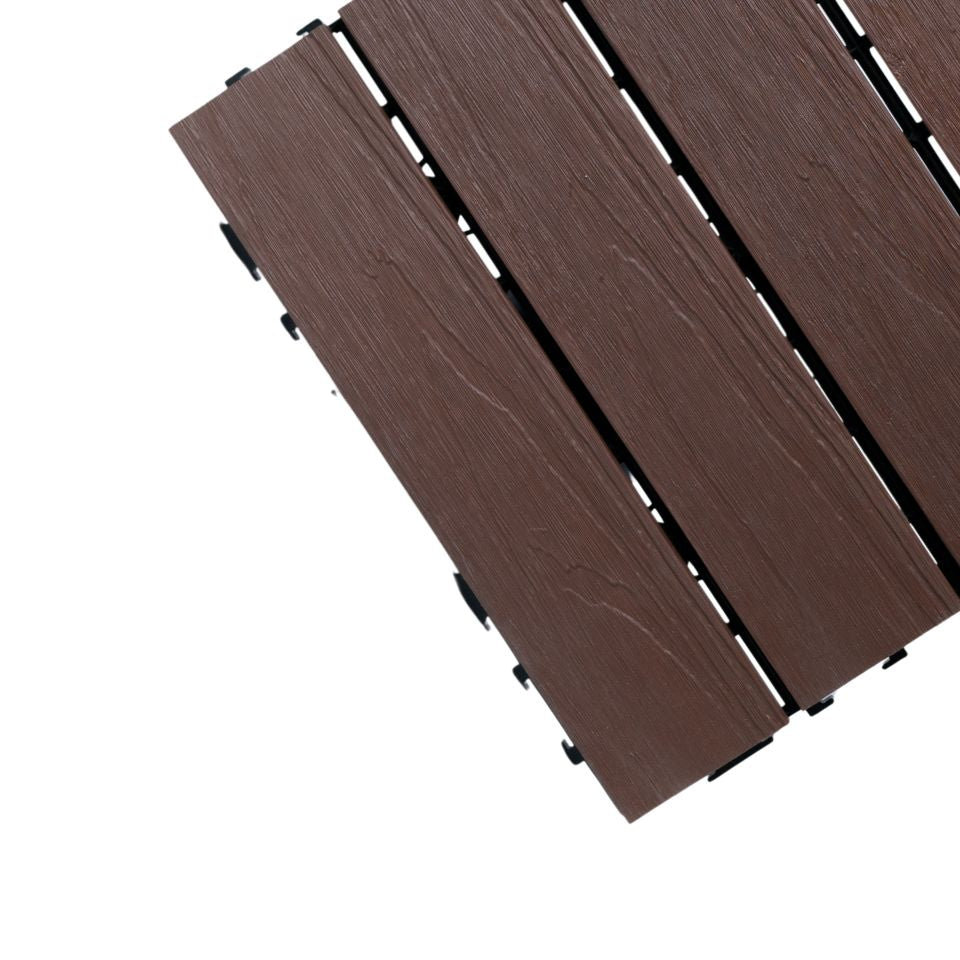 Deck Baldosa WPC Nogal 30x30cms