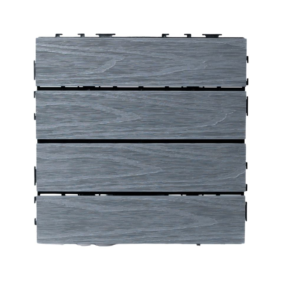 Deck Baldosa WPC Volcán 30x30cms