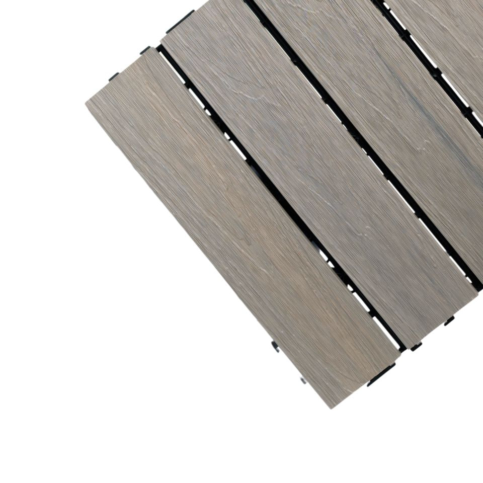 Deck Baldosa WPC Niebla 30x30cms